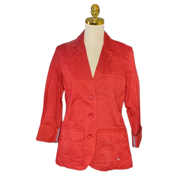 EDDIE BAUER | Women's Cotton Utility Jacket Burnt Orange Size T10 - Picture 1 of 11